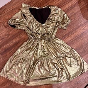 Metallic Gold Dress